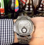 Copy Patek Philippe Nautilus Stainless Steel Tattoo Watch Silver Dial_th.jpg